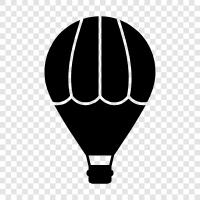 Balloon, Flying, Kites, Hot Air Ballon icon svg