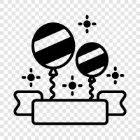 Balloon Animals, Party Supplies, Balloon Art, Custom Balloons icon svg