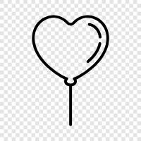 Balloon, Love, Valentine s Day, Celebrate icon svg