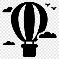 Balloon Ride, Air Balloons, Party Favors, Balloon Bouquets icon svg