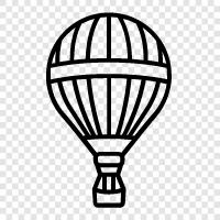 Balloon Ride, Aerial Tour, Ballooning, Hot Air Ballooning icon svg