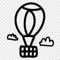 Balloon, Air, Flight, Adventure icon svg