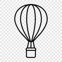 Balloon, Air, Travel, Hot Air Balloon icon svg