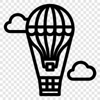 Balloon, Aerial, Travel, Hot Air Balloon icon svg