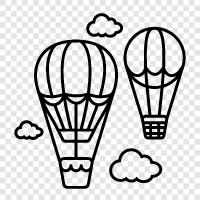 Balloon, Travel, Fun, Adventure icon svg