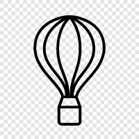 Balloon, Flying, Ride, Travel icon svg