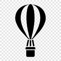 Ballooning, Flight, Aircrew, Adventure icon svg