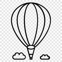 Ballooning, AEROBATICS, BALLS, HOT AIR icon svg