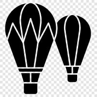 Balloons, Flying, Adventure, Travel icon svg