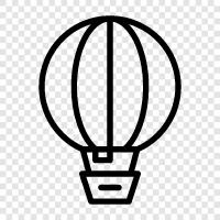 Balloons, Aerial Photography, Travel, Hot Air Balloon icon svg