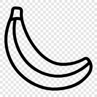 banana flavoured, banana split, banana yogurt, banana pudding icon svg