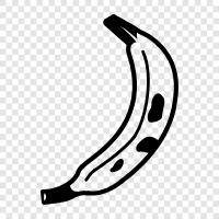 banana, fruit, yellow, sweet icon svg