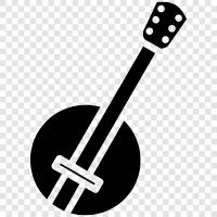 banjo music, banjo songs, banjo player, banjo tabs icon svg