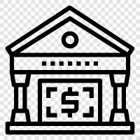 bank account, banking, bank notes, banking system icon svg