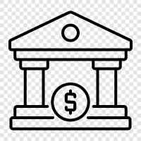 bank, commercial bank, bank building design, bank architecture icon svg