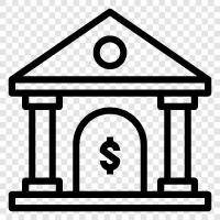 bank, bank branch, bank employees, bank hours icon svg