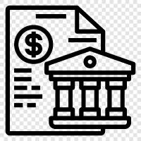 bank, banking system, banking institutions, banking services icon svg