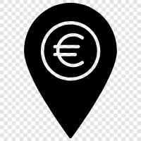 bank, bank branches, bank hours, bank location map icon svg