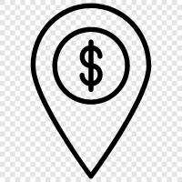 bank branch, bank location map, bank branch location, bank branch near me icon svg