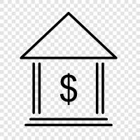 bank, checking, savings, interest icon svg