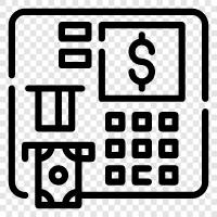 bank, cash, card, financial institution icon svg