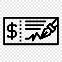 bank deposit, bank transfer, Bank check icon svg