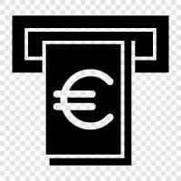 Bank, Bargeld, Debit, Gutschrift symbol