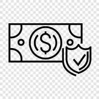 bank, money, insurance, safe icon svg