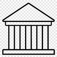 bank, architecture, construction, design icon svg