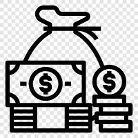 Bank, Debt, Invest, Savings icon svg