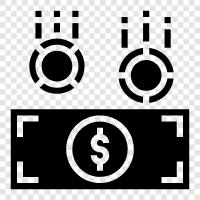 Bank, Invest, Earn, Spend icon svg