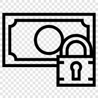 bank lock, safe lock, security lock, vault lock icon svg
