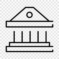 bank, skyscraper, architecture, design icon svg