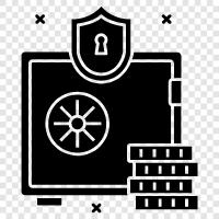 bank security, bank safety, bank robbery, bank theft icon svg