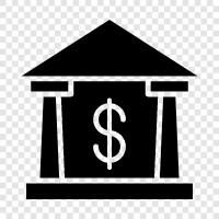 banking, financial institution, lending, deposit icon svg