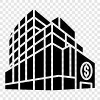 banking, financial institution, credit union, commercial bank icon svg