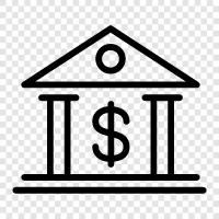 banking, financial institution, account, deposit icon svg