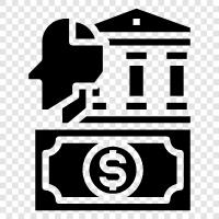 banking, financial institution, credit union, loan icon svg