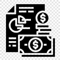 Banking, Savings, Investments, Debt icon svg