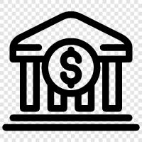 banking, financial institution, credit, debit icon svg