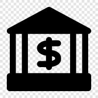 banking, financial institution, financial services, bank account icon svg