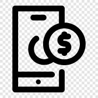 banking, money transfer, prepaid, phone icon svg