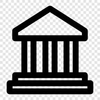 banking, financial institution, commercial bank, savings bank icon svg