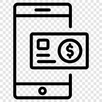 banking on the go, Mobile Banking icon svg