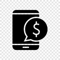 banking on the go, banking on your phone, banking with your phone, Mobile Banking icon svg