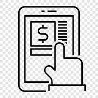 banking on the go, banking on the move, bank on the go, Mobile Banking icon svg