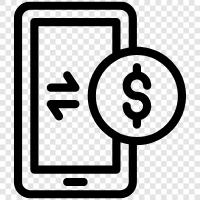 Banking on the Go, Mobile Banking, Banking for iPhone, Banking for Android icon svg