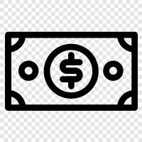 banknote paper, currency, paper money, banknote printing icon svg
