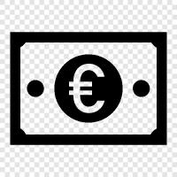 banknotes, euro, currency, notes icon svg