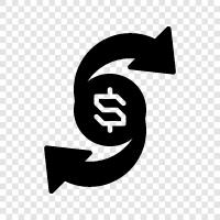 banknotes, bank currency icon svg